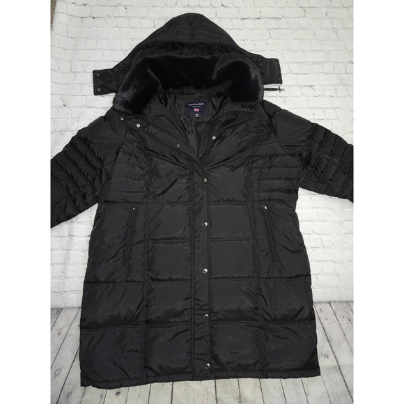 London Fog Jackets & Blazers - London Fog Women's Sz 3X Black Button Zipper Up Puffer Jacket No tags
